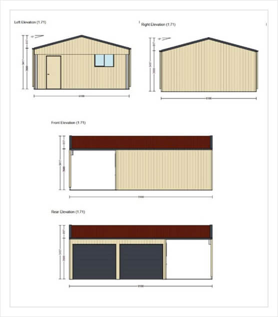 Double Garage Plus Carport Plans