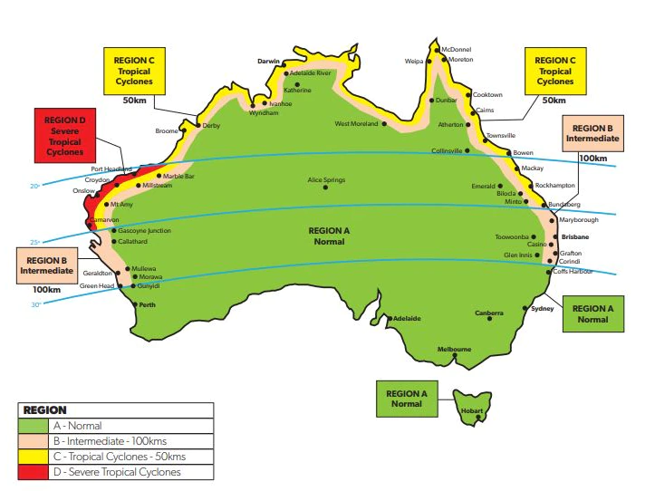 Australian Wind Rating Map