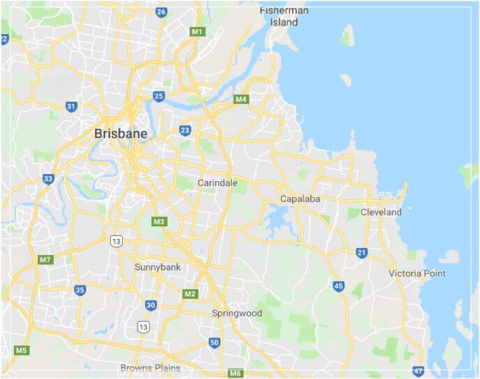 Brisbane Sheds Map