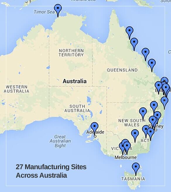 Designer Sheds Locations in Australia