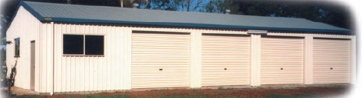 Commercial sheds with 4 shutters in Australia