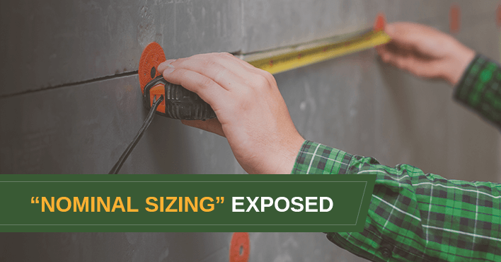 Shed Nominal Sizing Exposed